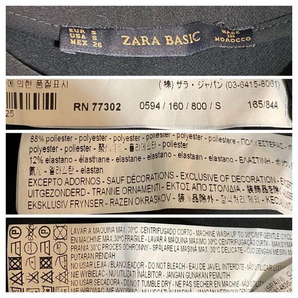 Zara Black Grommet Lace-Up Tunic Dress Size S - Picture 5 of 13